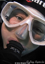 My friend from Manta Diving in Lanzarote - Sea & Sea 800g... by Jonny Simpson - Lee 